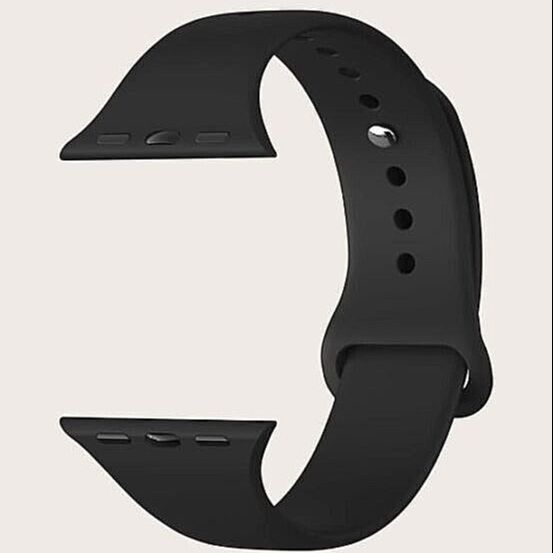 Black i Watch Sport Band Strap 38mm / 40mm / 41mm