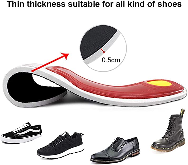 High Arch Support Shoe Insoles Inserts for Flat Feet - Orthotic Insoles High Arch for Men Women Arch Pain, Plantar Fasciitis Relief Insoles