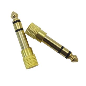 6.5mm Male to 3.5mm Female Headphone Jack Plug Gold Plated Jack Adapter Converter