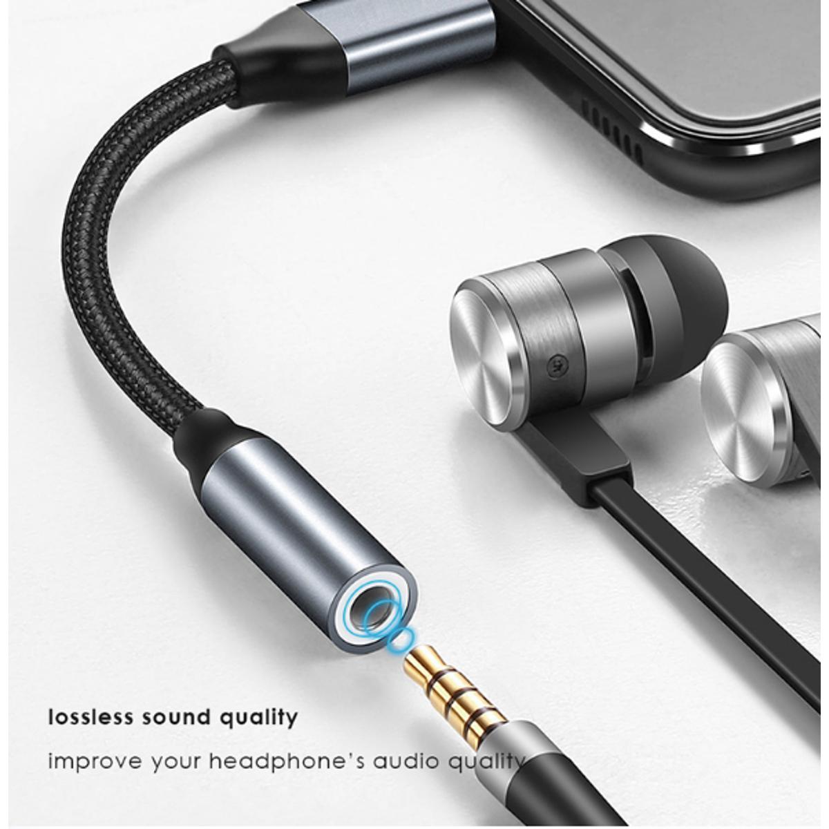 Type C to Headphone Jack Converter 3.5mm Earphone Aux Audio Cable Adapter