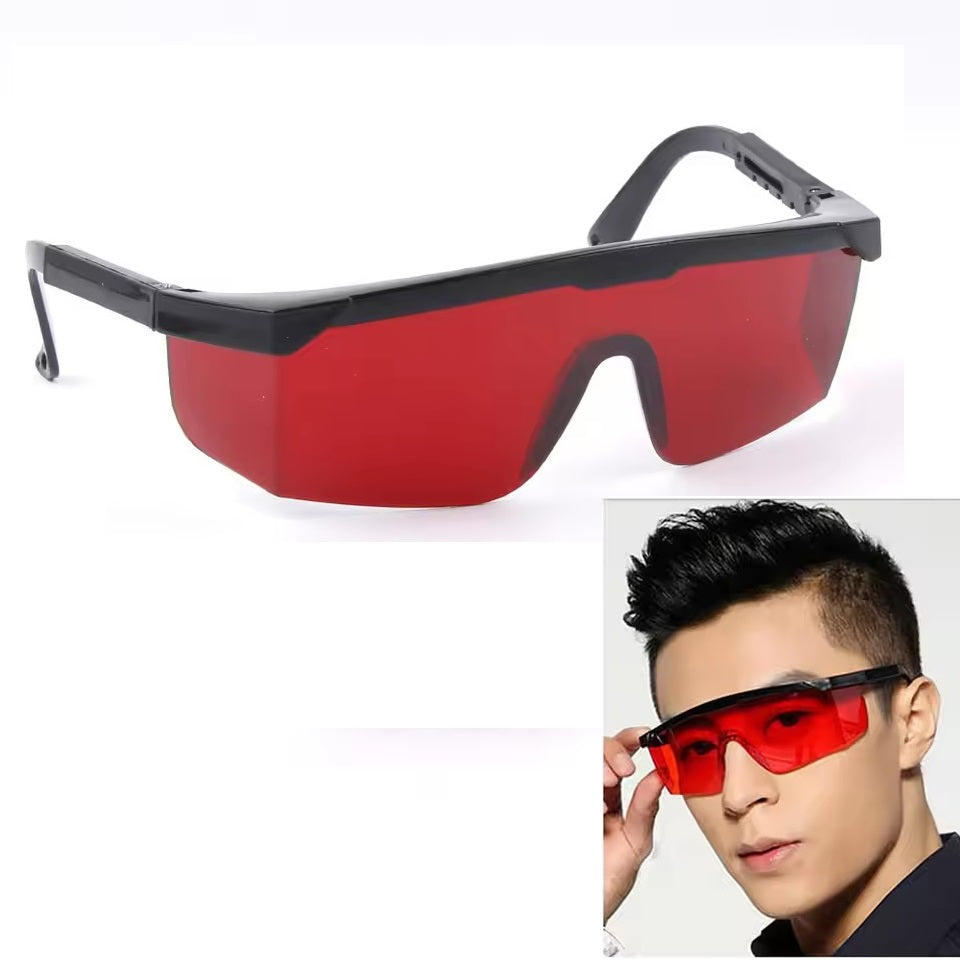 Safety Goggles for Red Laser, UV & Sun Protection | IPL, E-Light Hair Removal, Beauty & General Tool Protective Eyewear ANSI Z87.1 red glasses for uv