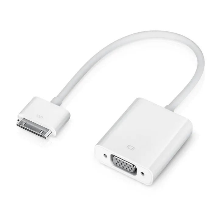 Apple 30-Pin Dock to VGA Adapter for iPad 2/3 iPhone 4/4S iPod TV Projector