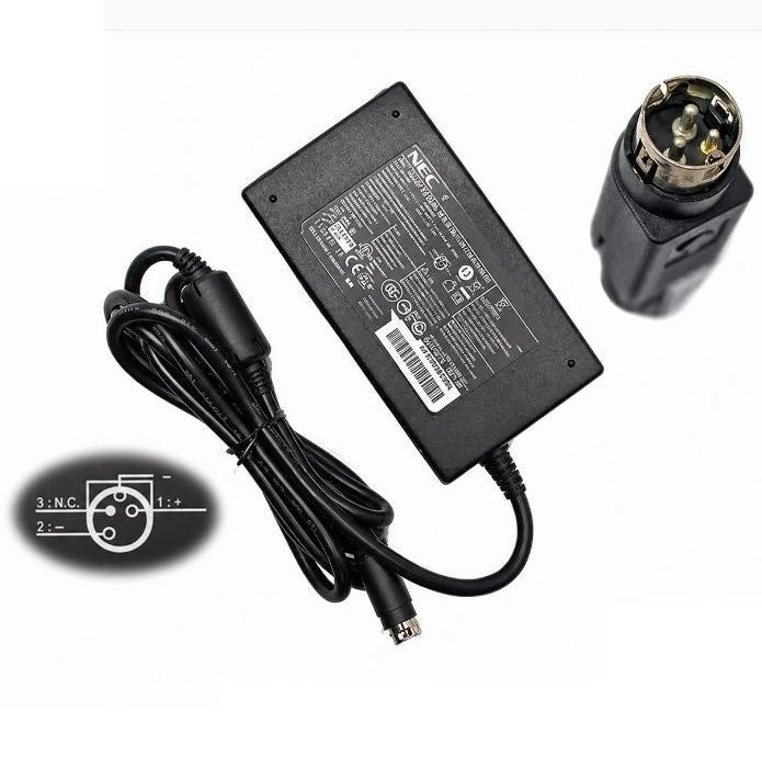 24V 2.1A AC Adapter Power Supply – Round 3 Pin Connector NEC Compatible 100-240V 50/60Hz Universal Switching Adapter for Printer, Scanner, CCTV, UPS Battery, Water Plant, PLC, Audio Amplifier, Sound Bar & Electronics