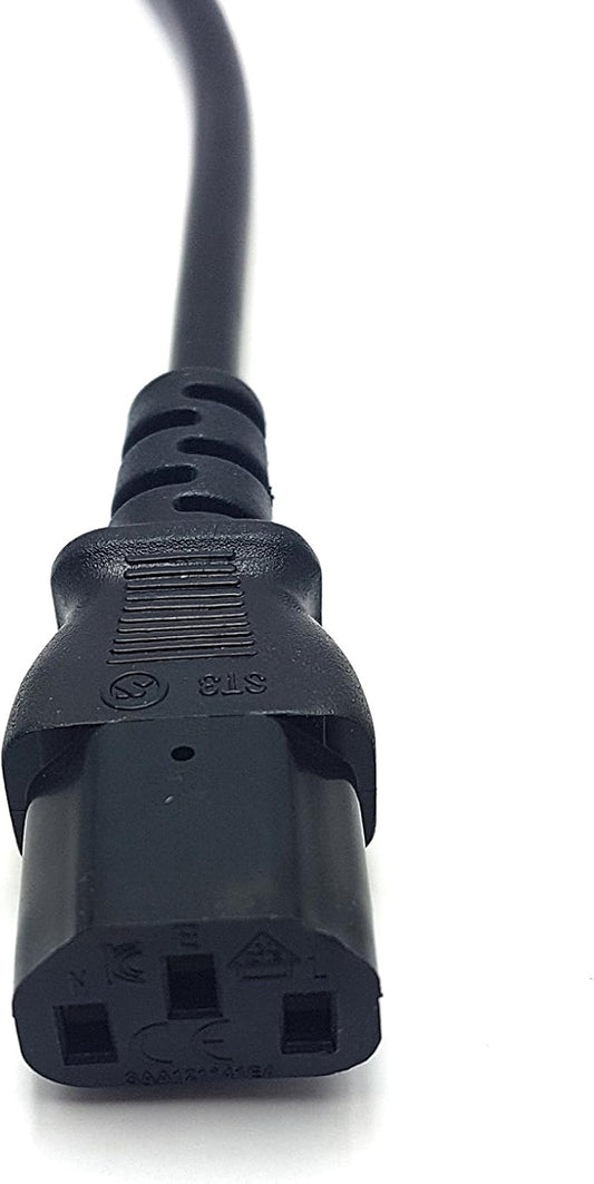 Heavy Duty 3 Meter UK 3-Pin Plug to IEC C13 Power Cable – Side view – Available in Pakistan