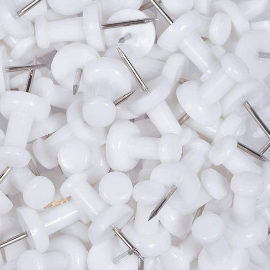 JAM Paper White Thumb Tacks – Side view – Available in Pakistan
