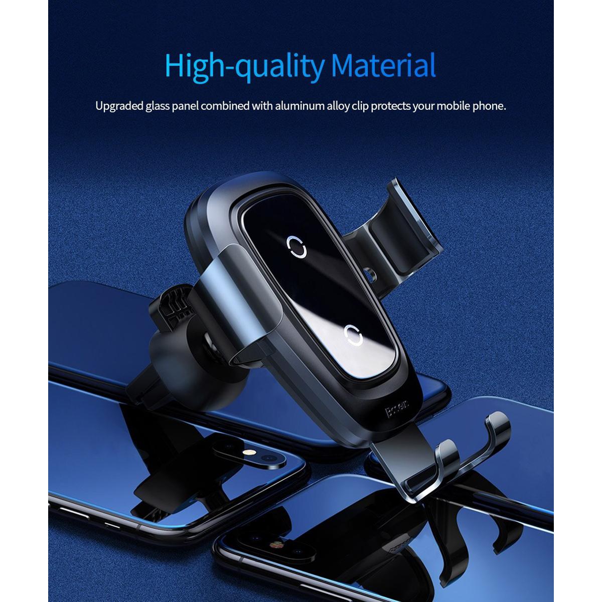 Car Wireless Chargers Metal Wireless Charger Gravity Car Mount Phone Holders & Stands Wireless Charging Car-Mounting Holder For Phone X/XR/8/Galaxy S9/S8