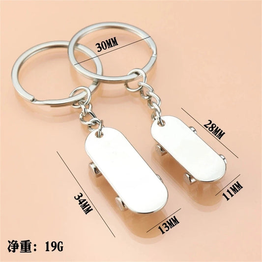 Metal Scooter Keychain,Skateboard KeyRing Key Holder Scooter Pendant Keychain for Women Men