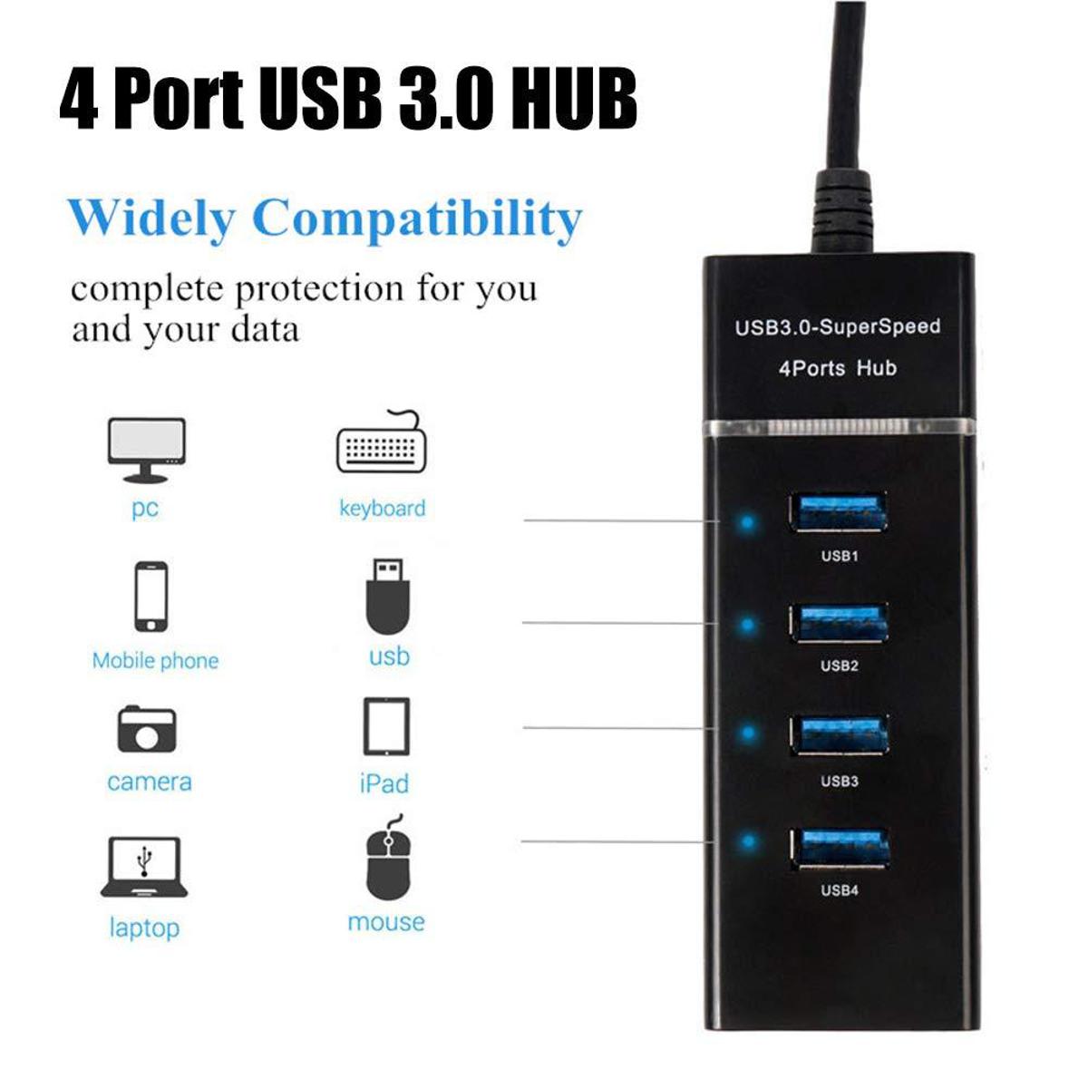 USB HUB 3.0 5Gbps 4 Ports Micro USB 3.0 HUB USB Splitter Adapter Super Speed High Quality Computer