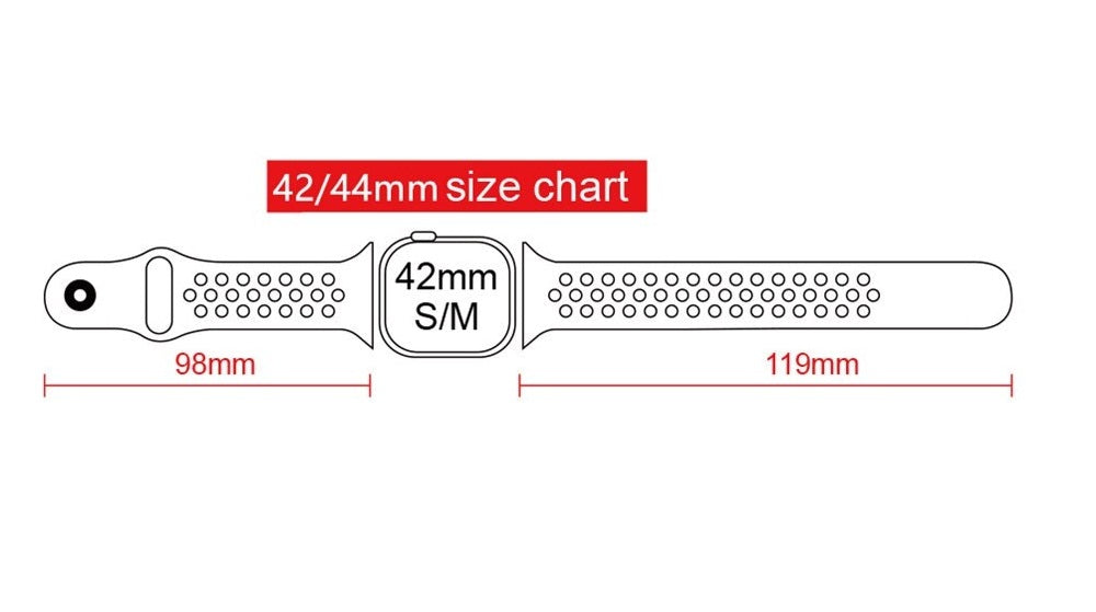 new fashion color full I Watch Band Breathable Silicone Sport Strap For 42mm 44mm 45mm 49mm Yellow / Whitel