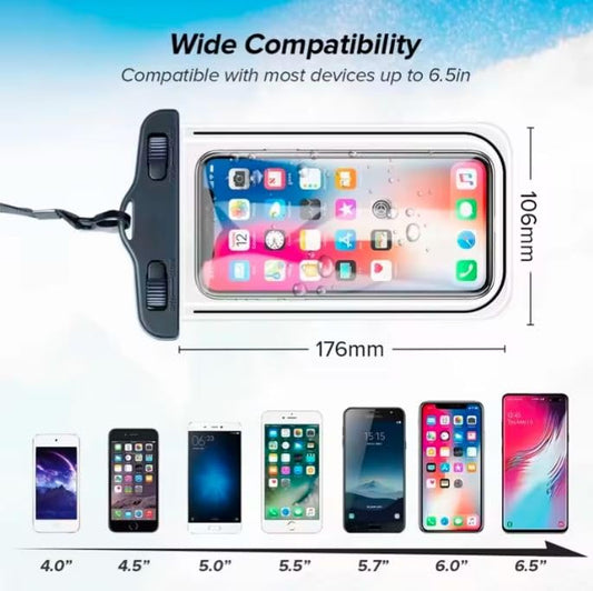 Universal Waterproof Phone Bag Case For Mobile Clear PVC Underwater Waterproof Pouch Cover