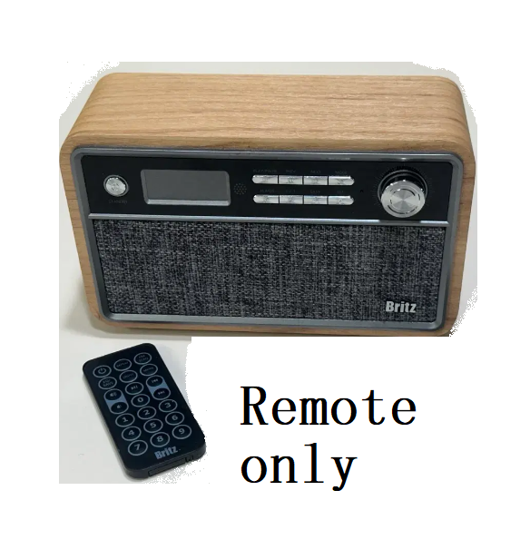 Britz Bluetooth Speaker Remote BA-RBT1 Black Premium Quality Replacement Remote Control