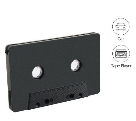 DC 5V 1000mA Blackweb BWA17WI055 Bluetooth Cassette Adapter – Wireless Car Audio Receiver with Microphone, Hands-Free Calling, Universal Cassette Player Compatible (Black)