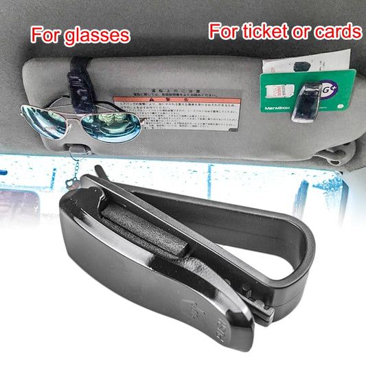 Universal Car Auto Sun Visor Glasses Sunglasses Clip Card Holder car organized