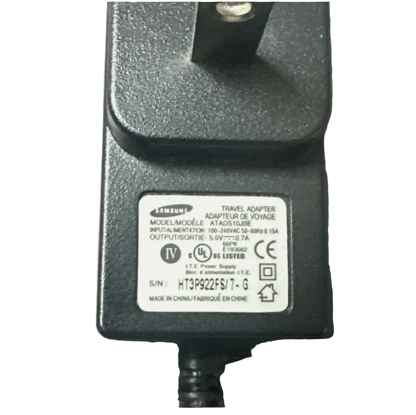 20 Pin Travel Charger 5.0V 0.7A ATADS10JBE Fast Charging Adapter Black for Old Sam-sung Phones