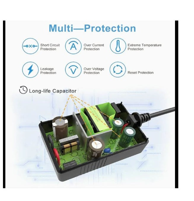 12V 2.5A 30W Switching Power Adapter AC DC Supply Charger for CCTV Camera LED Strip Router DVR