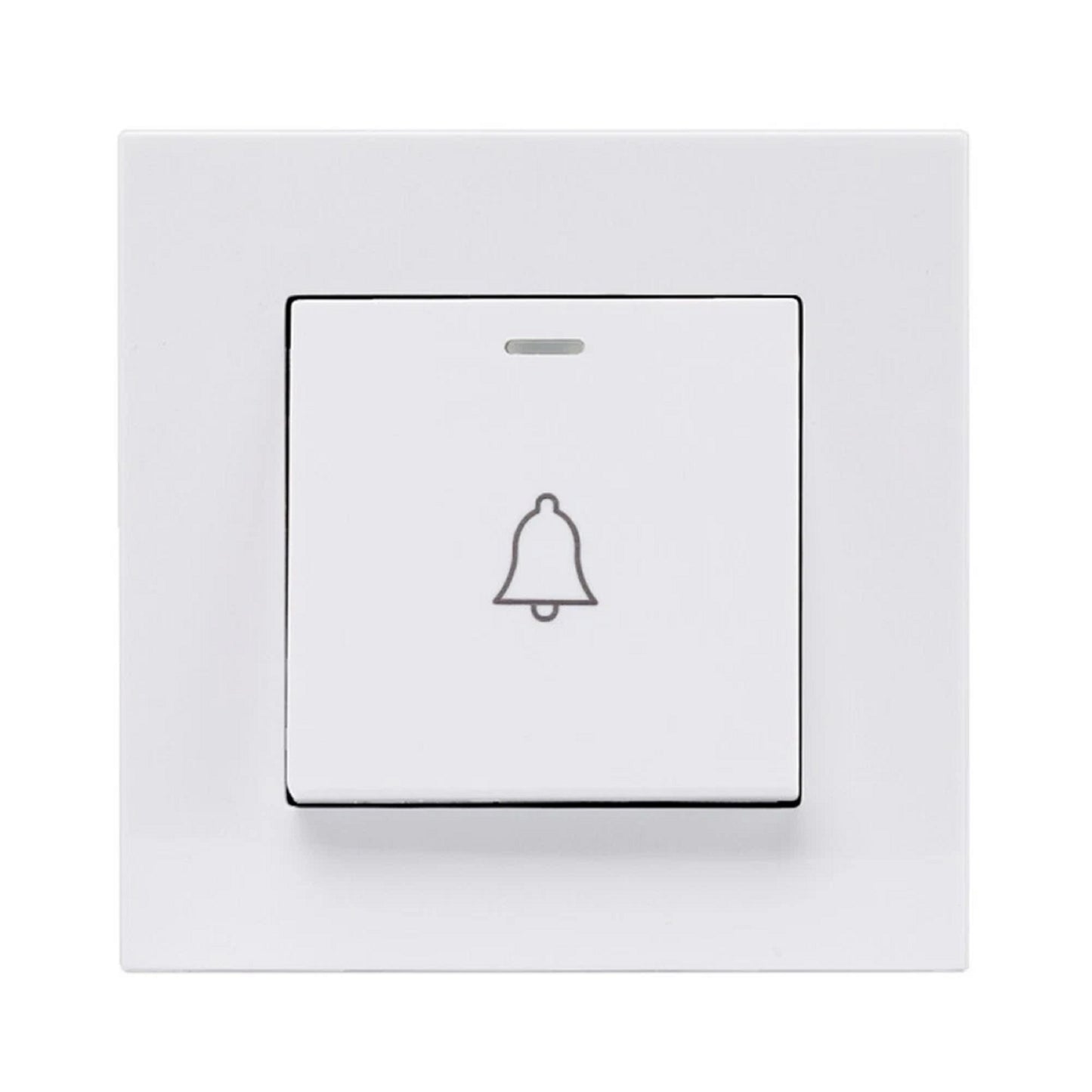 1pcs Doorbell Push Button Switch Wall Square White AC 200V 250V 10A