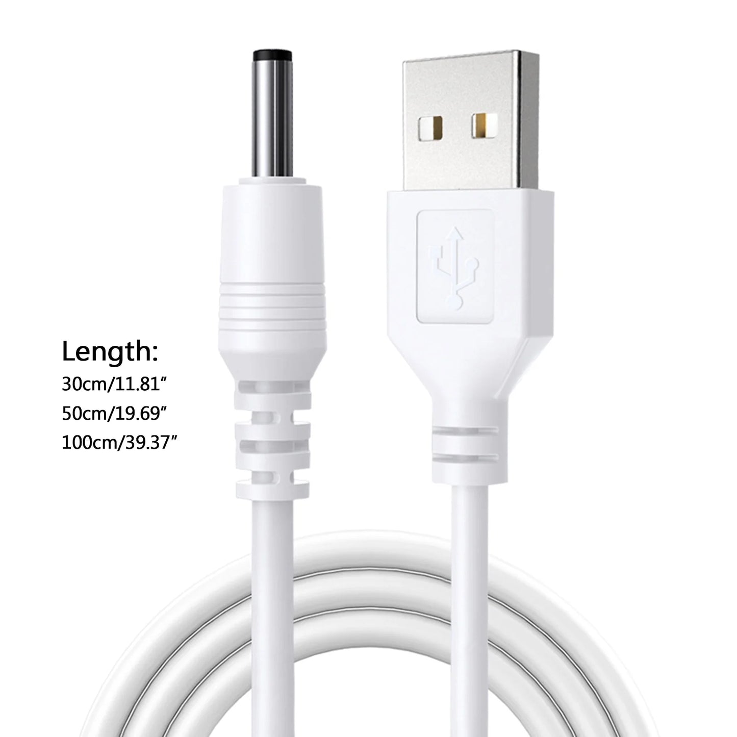 **š USB to DC 3.5mm Charging Cable ā USB-A Male to 3.5mm Power Connector 5V Power Supply Adapter for USB HUB, Mini Speakers, LED Lights & More**