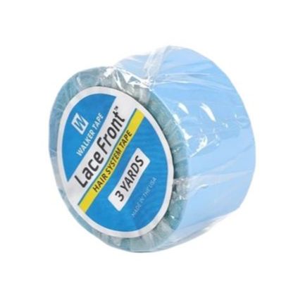 2.54Cm 3 Yards Made in USA Blue Color Strong Lace Front Support Walker Tape For Wig Toupee Double Sided Adhesive Hair System Tape
