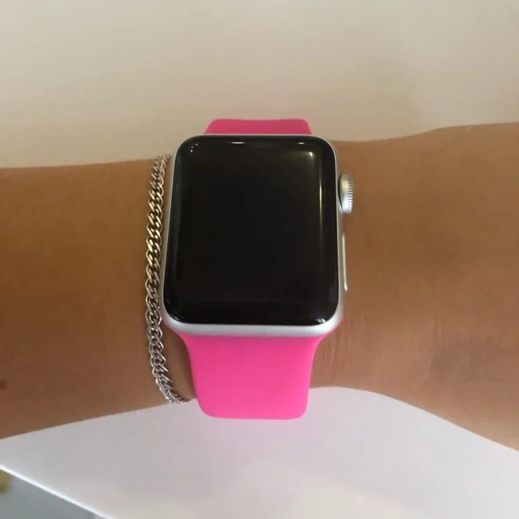 Smart Watch Strap Belt 38mm 40mm 41mm Rubber Silicone fine high quality for i watch App ke Watch universal with lock long life good locking