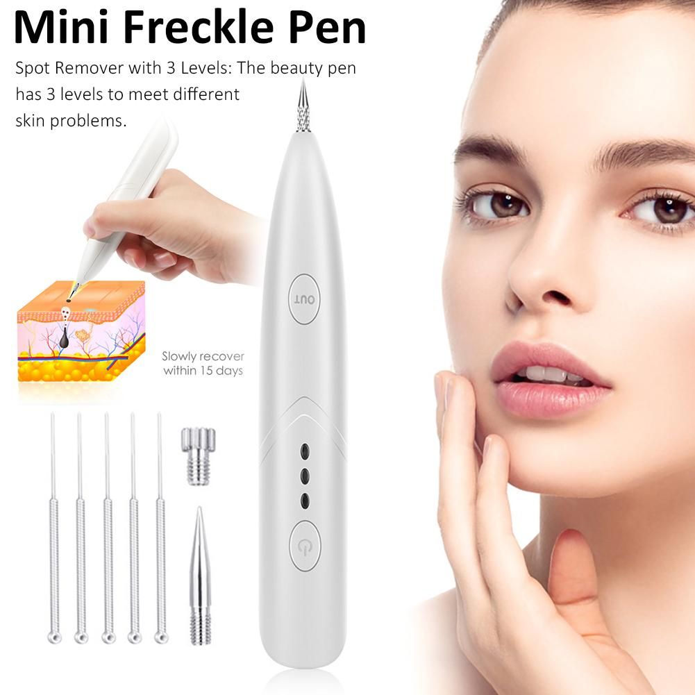 Mini Laser Freckle Skin Mole Dark Spot Remover Face Wart Tag Tattoo Removal Pen