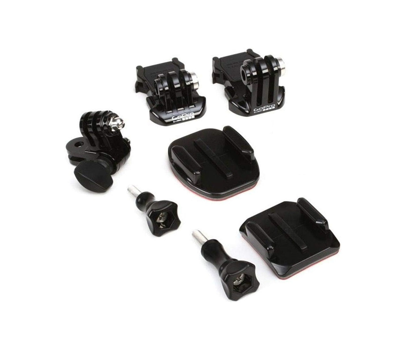 GoPro Mounting Accessories Kit – Adhesive Mounts, Quick Release Buckle, Pivot Arm & Thumb 3 Screws Set