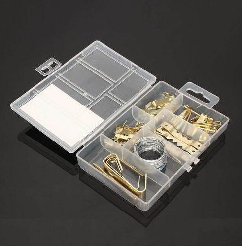 47 PCS Picture & Mirror Hanging Hook Kit | Photo Frame & Mirror Wall Mounting Set | Heavy Duty Hanging Accessories for Home & Office