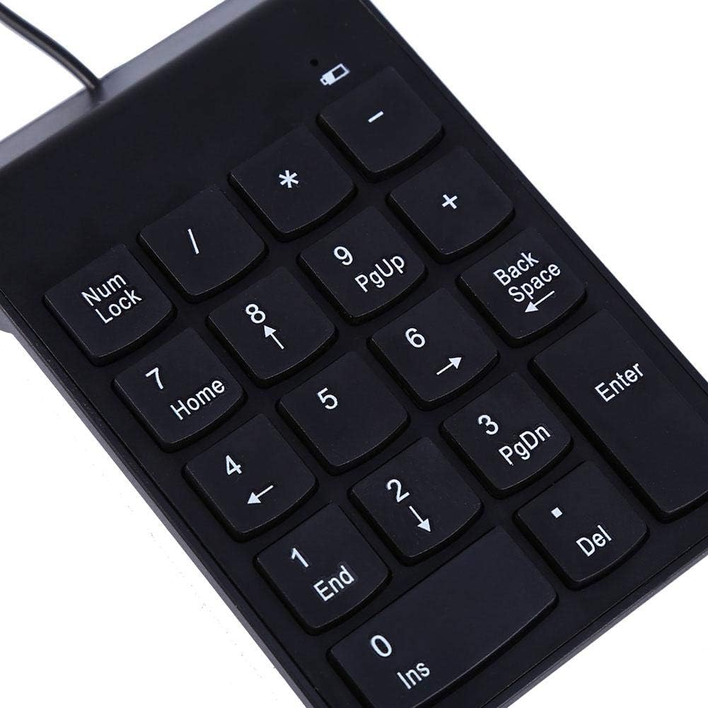 18 Keys USB Numeric Keypad Mini Numpad for Laptop Desktop PC Plug & Play No Driver Required