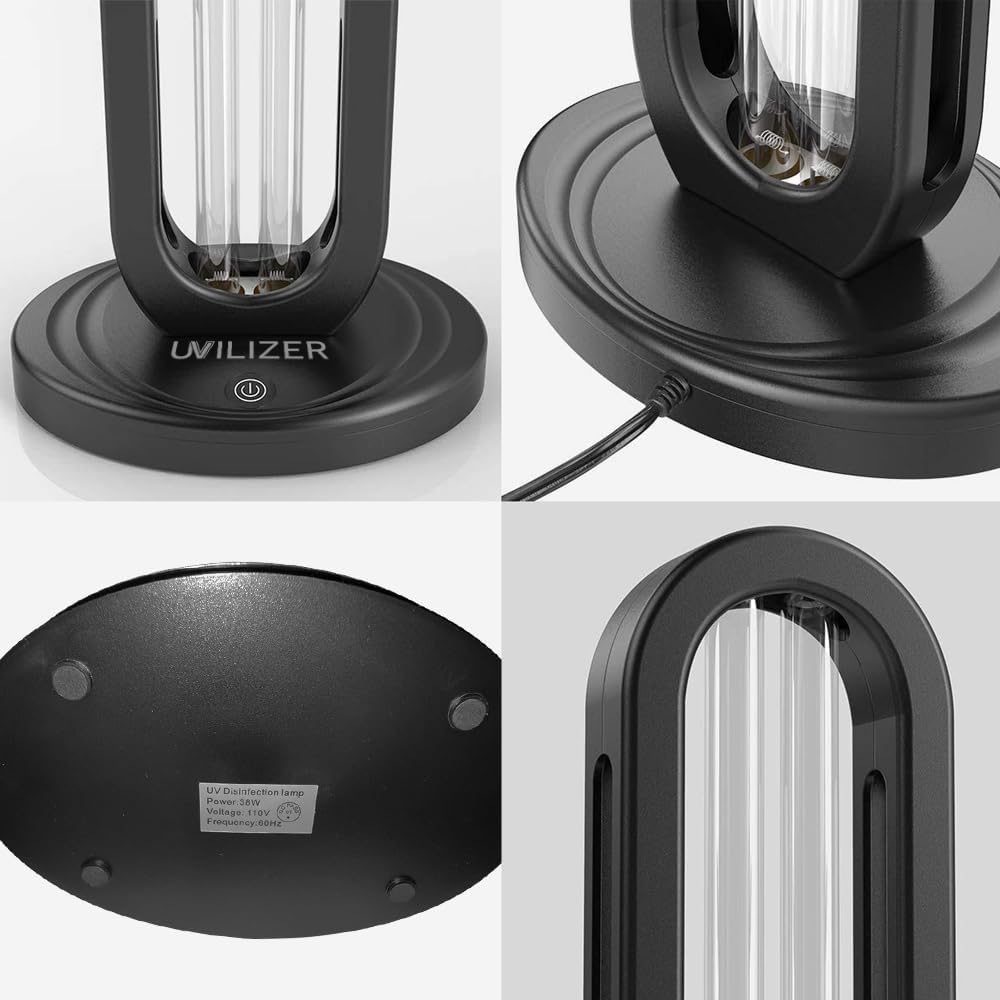 UV Light Sanitizer & UVC Disinfection Lamp with Remote Control for Home, Office & Kitchen