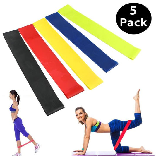 1 Pcs Exercise Fitness Bands For Legs And Butt Gym Strength Training Rubber Stretch Loops Bands Fitness Cross Fit Equipment Yoga Belt Exercise Pull Rope Elastic Bands For Fit Home Gym