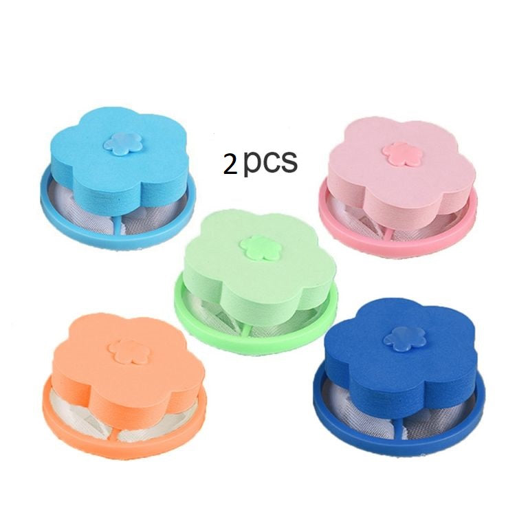 2 Pc Laundry Floating Lint Hair Catcher Mesh Pouch Dirty Fiber Collector Reusable Washing Machine Laundry Filter Bag