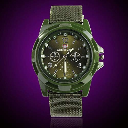 Bokeley Watch, Men's Watch Fashion Gemius Army Racing Force Military Sport Men Official Fabric Band Watch (F)