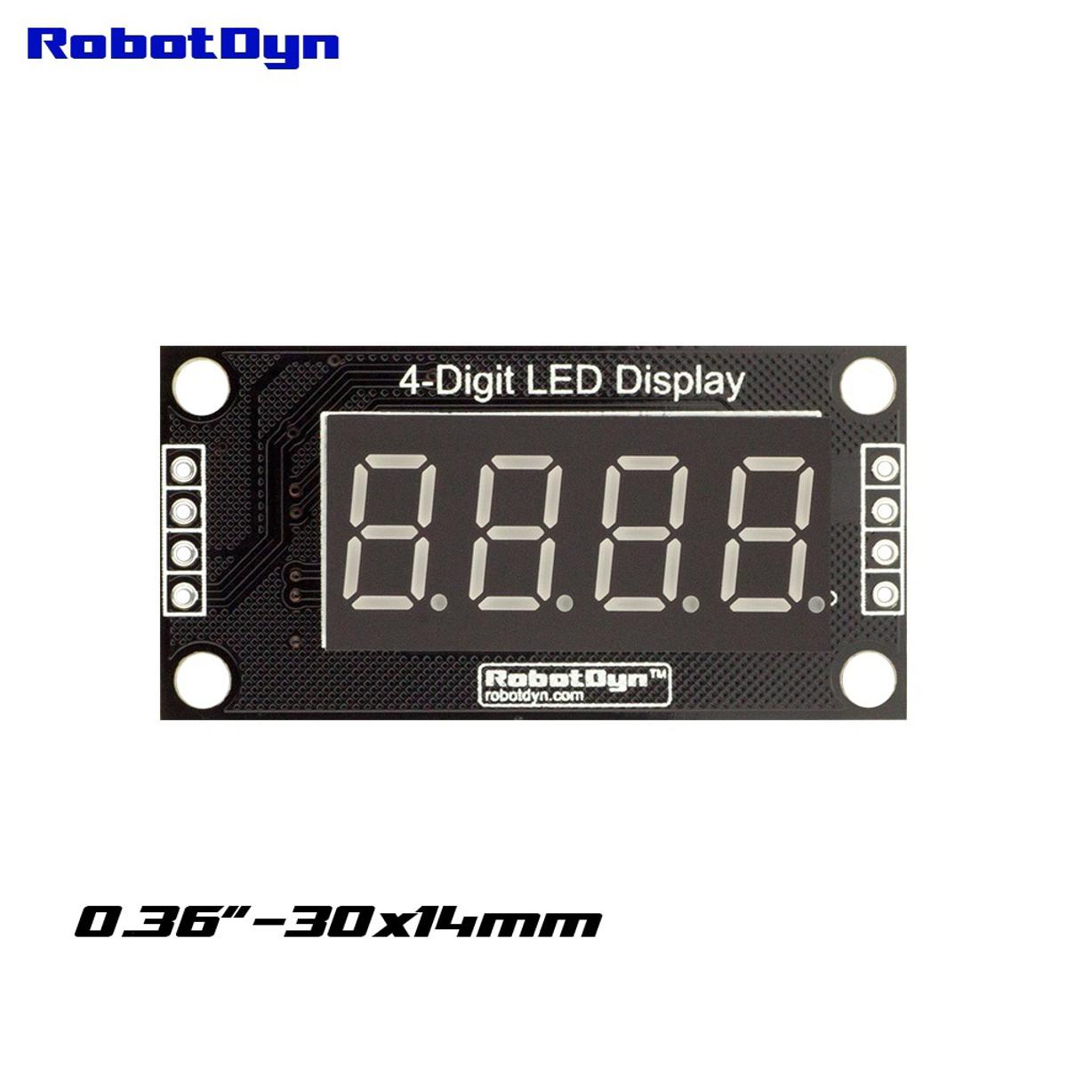 4-Digit LED 0.56" Display Tube Decimal 7 Segments TM1637 Clock Double Dots Module 0.56 inch White Display For Arduino