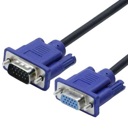 VGA Extension Cable Male to Female HD15 Heavy Duty Monitor Cable | High Quality VGA Extension Cord for PC, TV, Projector (Stable Video Signal)