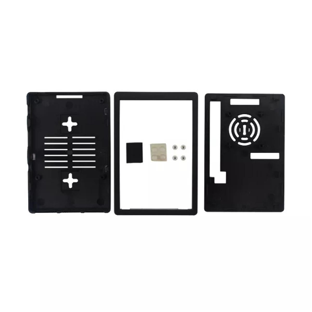 Hi Quality Raspberry Pi 3 Model B + Enclosure Black ABS Plastic Box for 3.5 inch Touch Screen Dual Use + Cooling Fan for Raspberry Pi 3