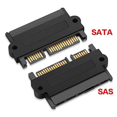 SFF-8482 SAS 29P Female To SATA 22P Male Adapter Sas To Sata Adapter Converter Straight Head For Personal Computer, Server, Sas Motherboard, Harddrive Black A One Hi quality