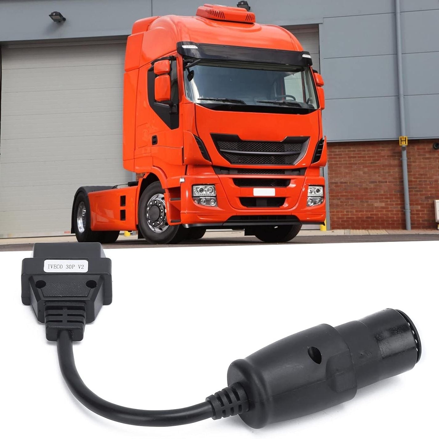 Compatible CDP+ TCS 30pin for IVECO to 16 pin Heavy Duty Extension Cable for IVECO Truck 30 Pin to 16Pin OBD2 OBDII Connector