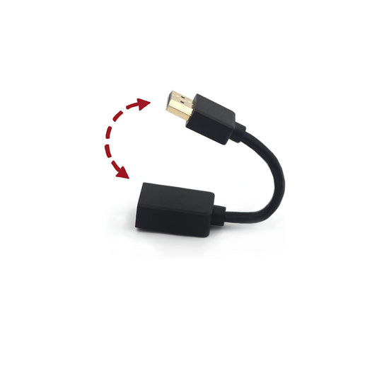 HDMI Extension Cable 30cm Male to Female | HDMI 2.0 4K Ultra HD 3D | TV Stick & Streaming Device Extender