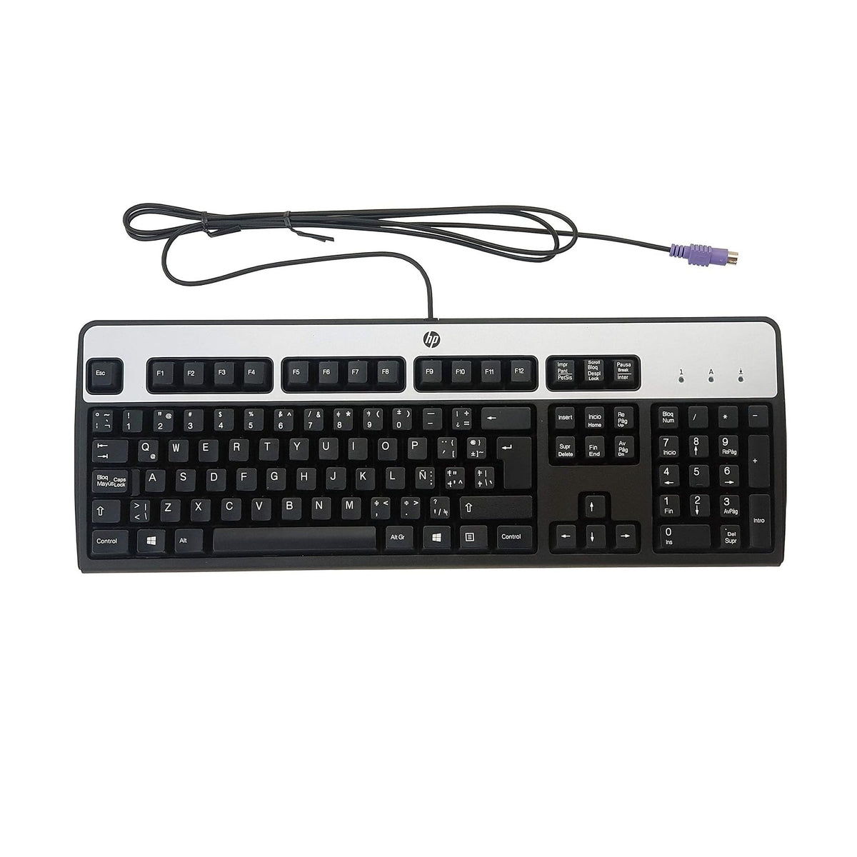 H P Standard 104-Key PS/2 Keyboard – Durable Wired Keyboard for Desktop PC | Comfortable Typing, Plug & Play