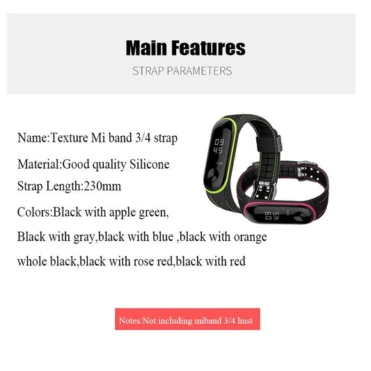 BOORUI Mi band 4 5 6 Strap correa mi band 3 breathable strap for xiaomi mi band 5 Multicolorful sport strap for miband 3456