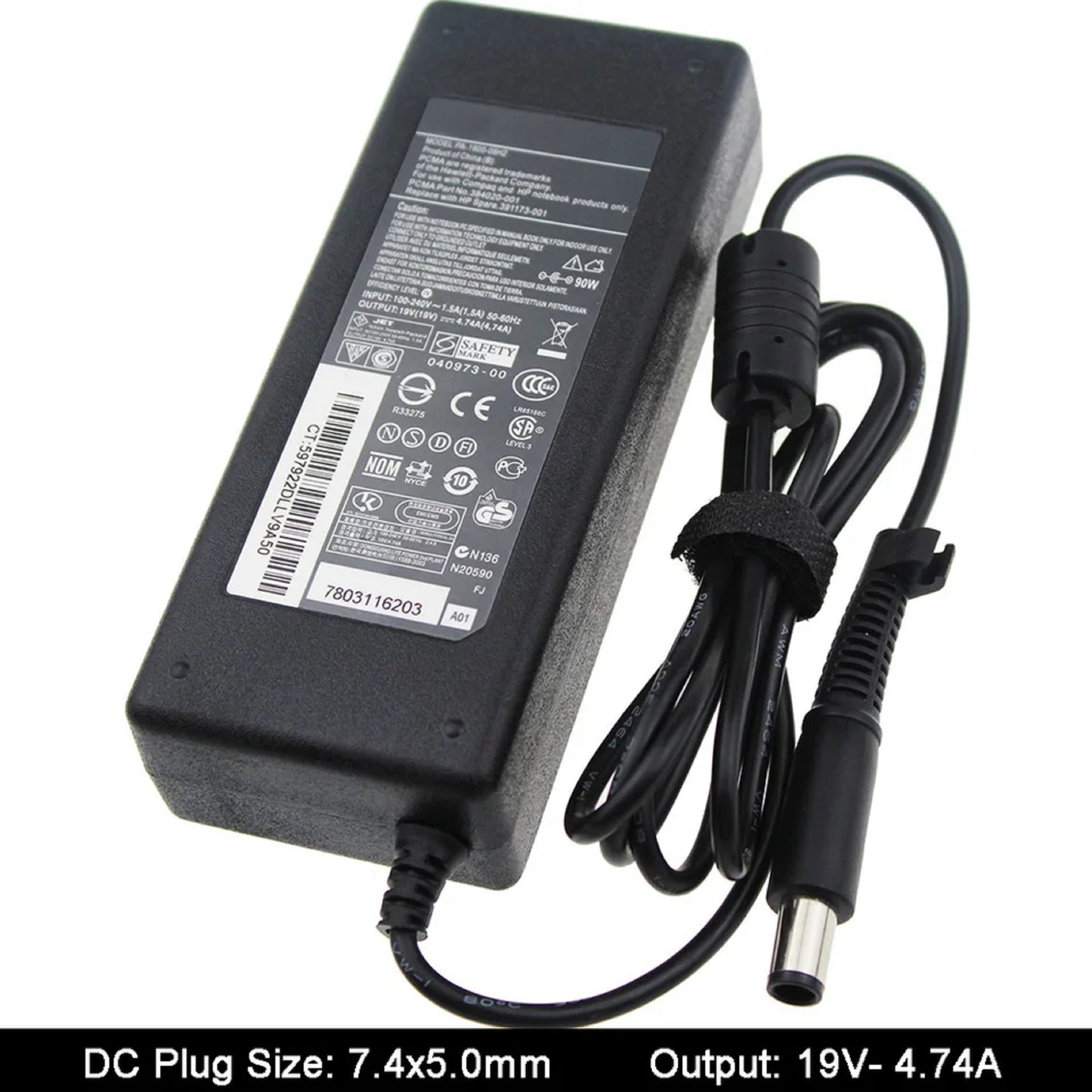 HP 19V 4.74A 90W STANDARD PIN C/P Laptop Charger