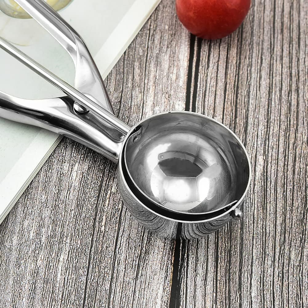 Heavy Duty Stainless Steel Ice Cream Scoop – Perfect for Ice Cream, Mashed Potatoes & Fruit Balls
