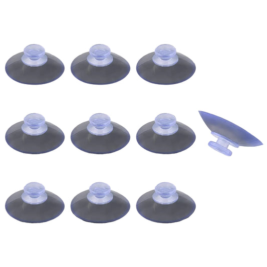 5 Pcs Transparent Rubber Suction Cup Pads Anti-Collision Sucker Hanger for Glass Desk & Home Use