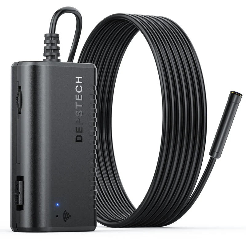 DEPSTECH Wireless Endoscope, IP67 Waterproof WiFi Borescope Inspection 2.0 Megapixels HD Snake Camera Model WF010