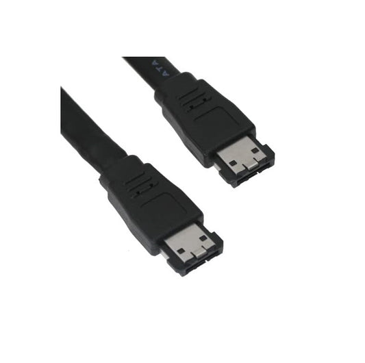 Premium Quality 1 Meter eSATA to eSATA Cable 3Gbps – Shielded External SATA 2 Data Cable for Fast & Stable Connection