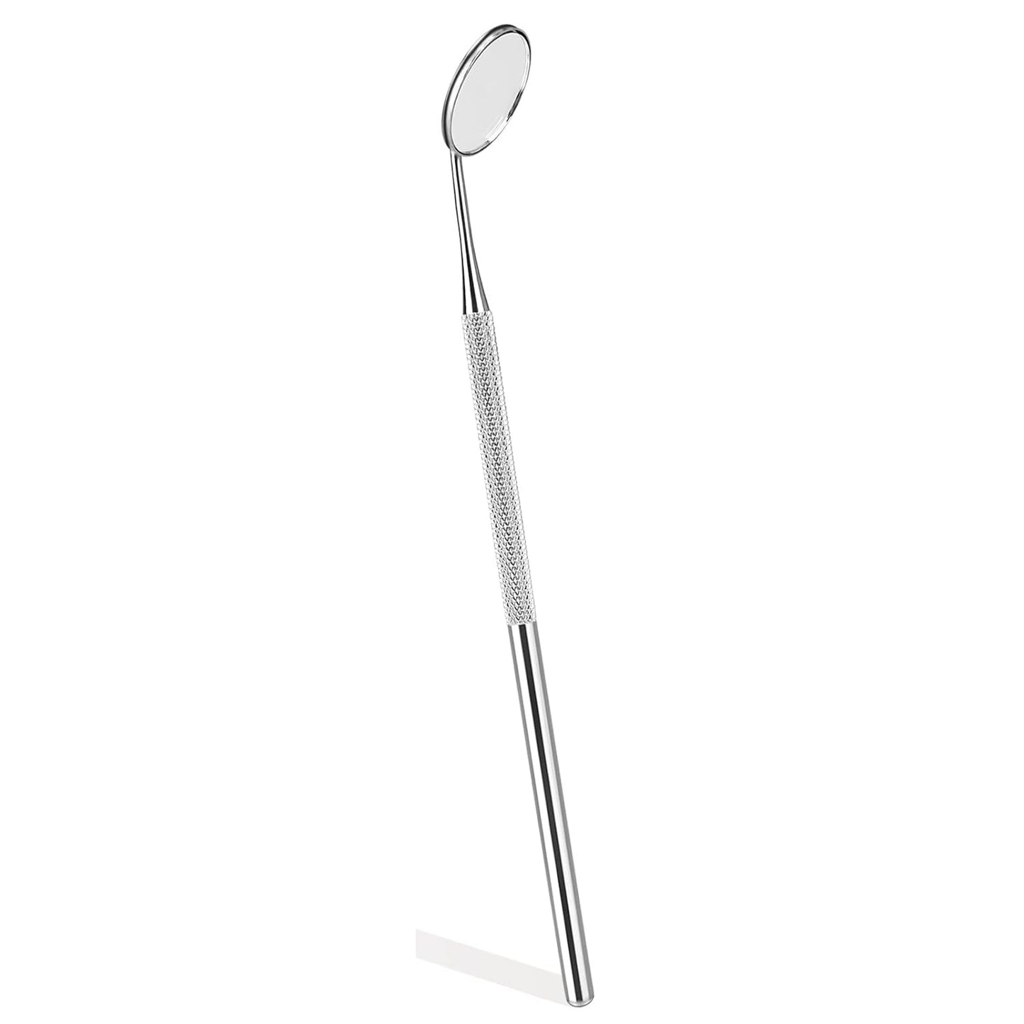 Dental Mirror Stainless Steel 16 cm with Handle Dentist Tool for Teeth Cleaning Plaque, Mouth Inspection, Lash Extension Mirror
