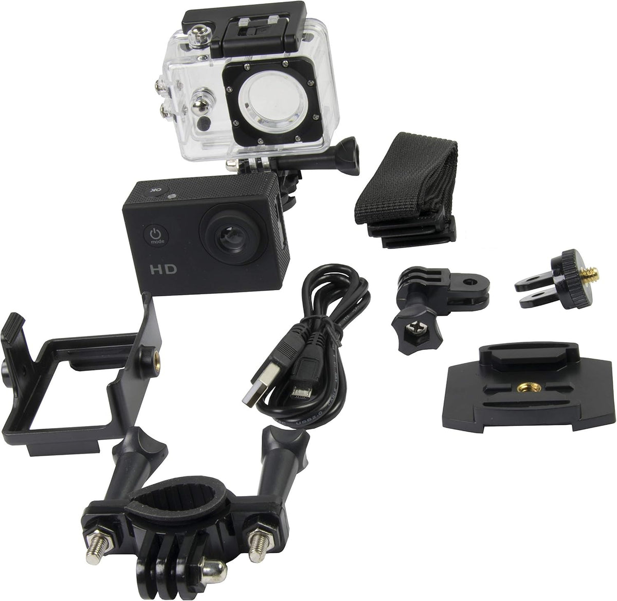 Memorii Action Cameras 720P Resolution, Unavailable Optical Zoom and 2 Inch Screen Size Camcorder - ITAC101