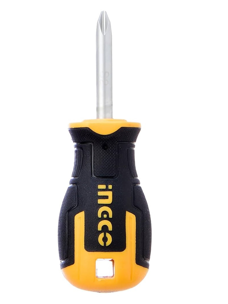 INGCO PH2 Screwdriver 6×38mm S2 Steel – Industrial Heavy Duty Round Shank (1 Pc)