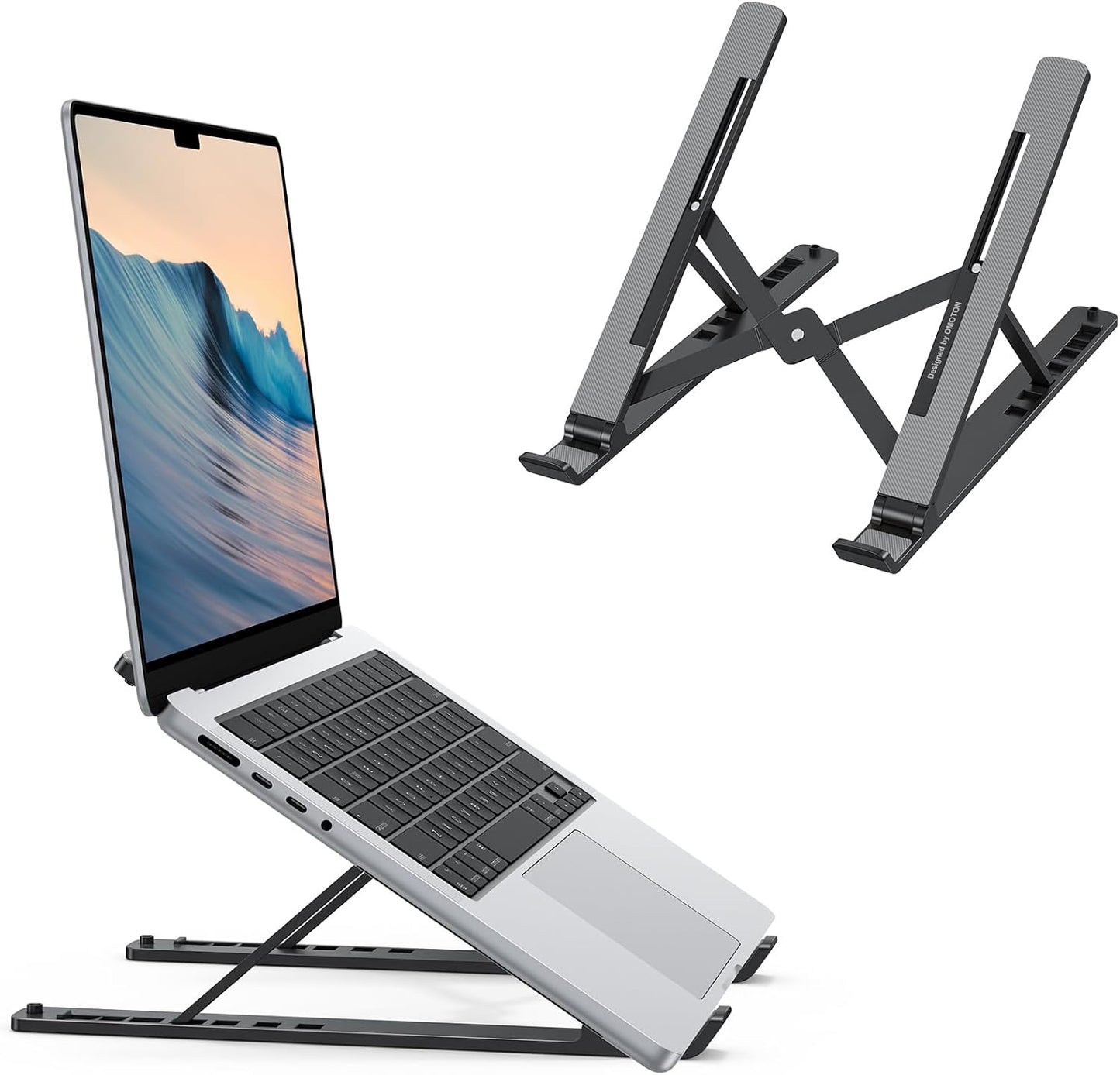 Adjustable Ergonomic Laptop Stand | 7-Level Desk Riser