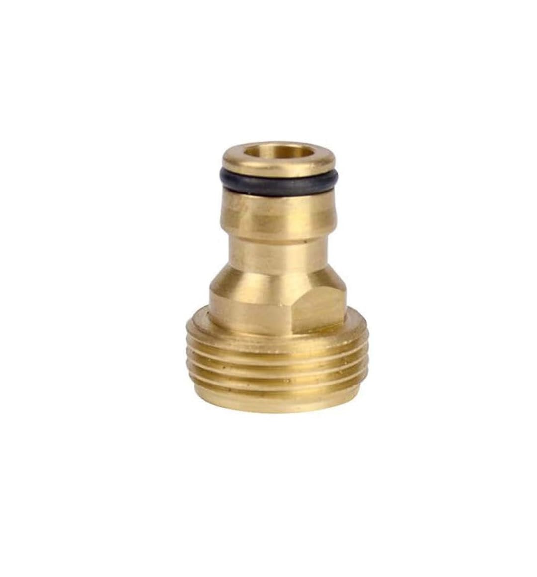 Brass Male Thread Faucet Hose Nozzle Quick Connect Adapter – Durable Rustproof Garden Tap Connector for Hose Pipe