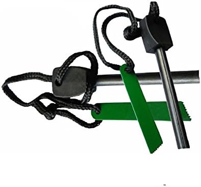 Emergency Fire Starter Magnesium Flint Stick with Striker & Lanyard | Waterproof Survival Fire Starter for Camping, Hiking & Outdoor Gear